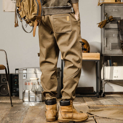 Men’s Cargo Pants – Relaxed Fit – Durable Cotton – Utility Pockets – Drawstring Cuff