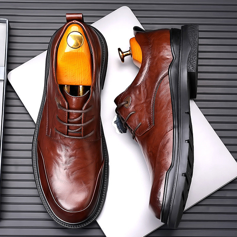 Men’s Formal Dress Shoes – Polished Leather – Classic Fit – Lace-Up – Durable Sole